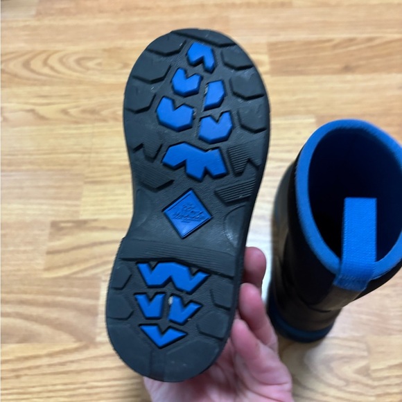 muck boot kids slush master blue black Sz c 10 - Picture 5 of 6